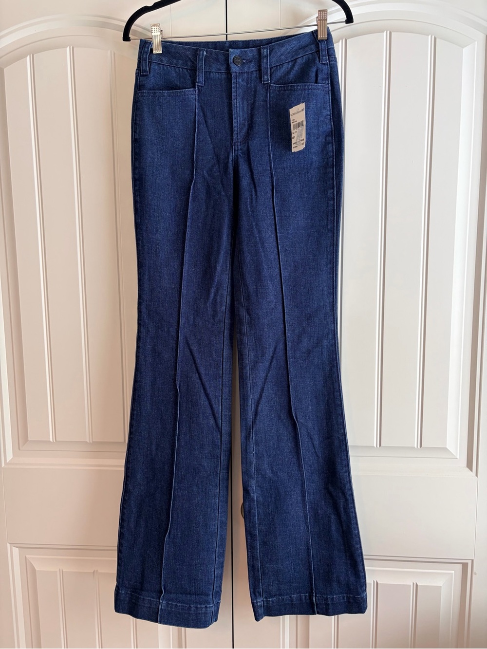 Tory Burch NWT Women's Flare Boot Cut Dark Wash Jeans Size 26 Center Seam